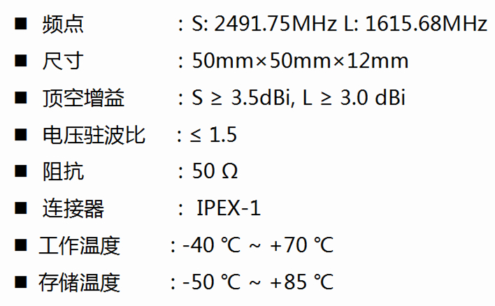 北斗短報文天線F702